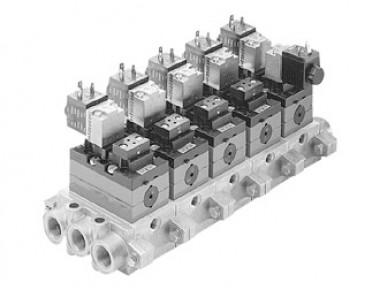 Van phân phối, lắp ráp mặt bích (điều khiển bằng điện)